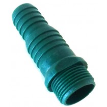 Штуцер пластиковый 3/4" резьба наружная х 3/4"-1" (зеленый)